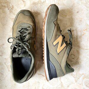 Size 13 Men's Army Green Black and Khaki New Balance Sneakers 515 V1 EUC